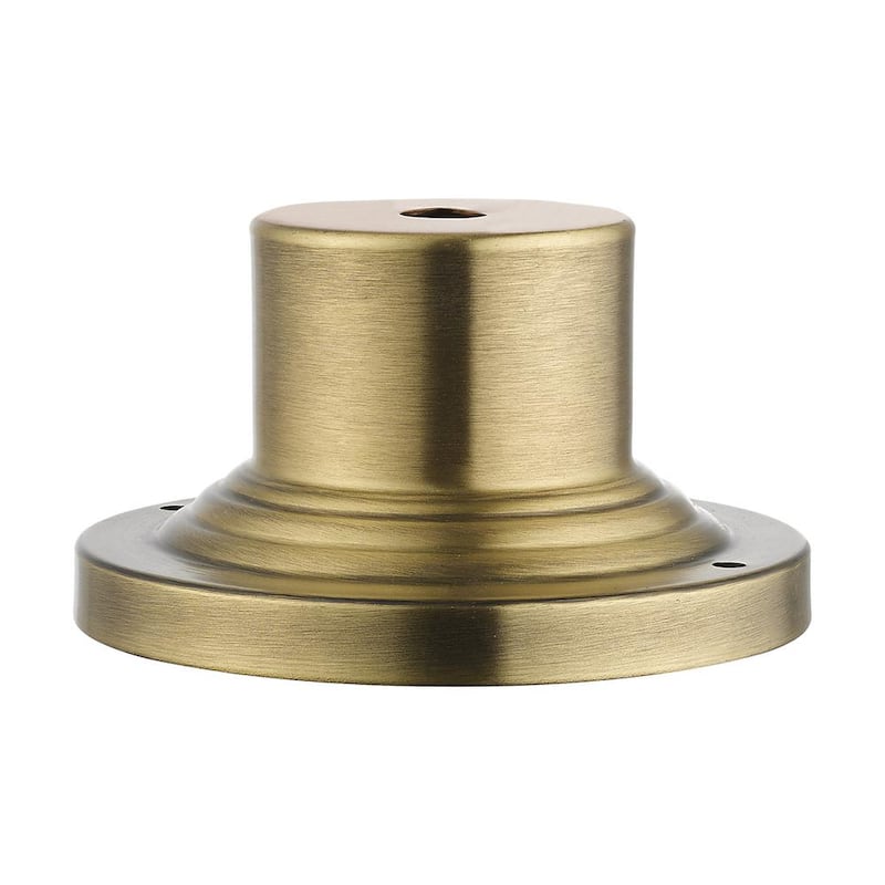 Providence Antique Brass Outdoor Pier Mount Adaptor