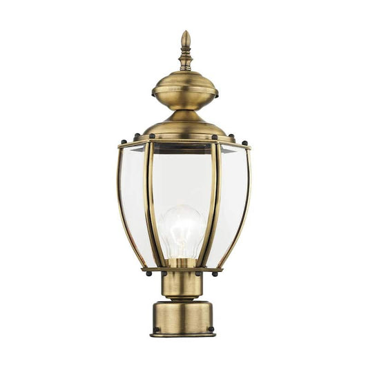 Outdoor Basics 1 Light Antique Brass Outdoor Post Top Lantern