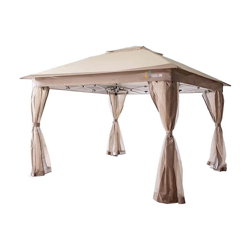 12 ft. x 12 ft. Pop Up Patio Gazebo with Mosquito Netting