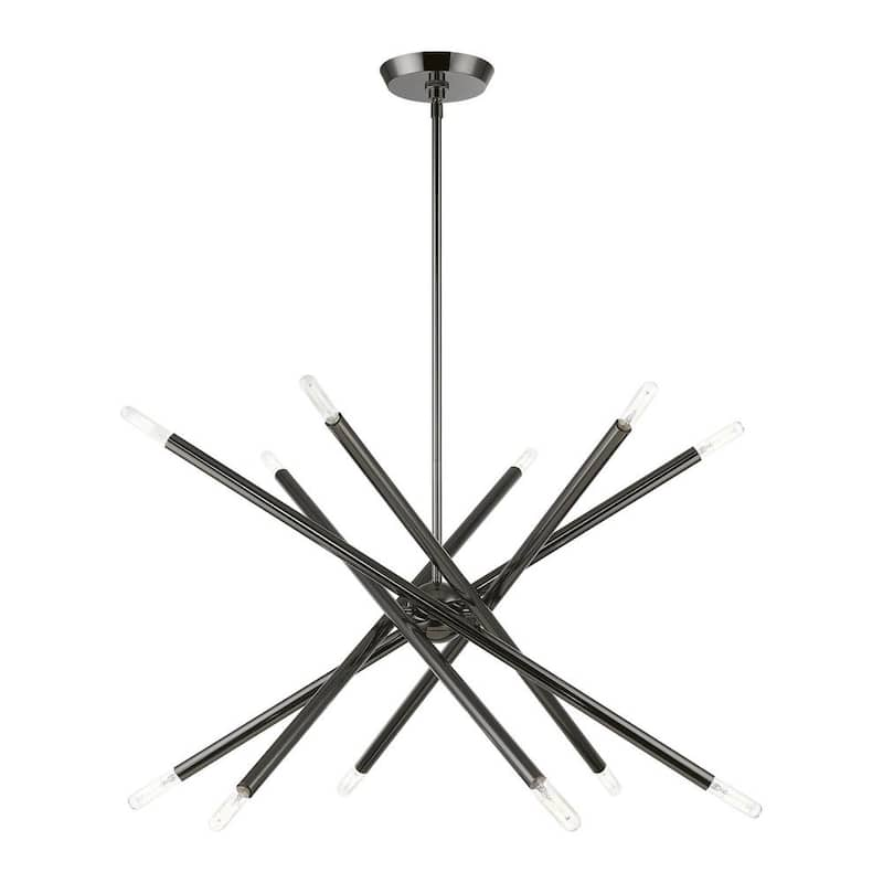 Soho 12-Light Black Chrome Sputnik Chandelier