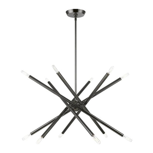 Soho 12-Light Black Chrome Sputnik Chandelier