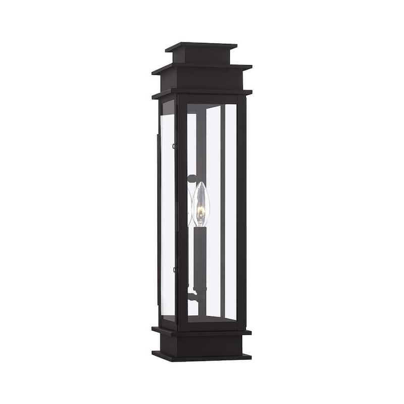 Princeton 1 Light Black Outdoor Wall Sconce