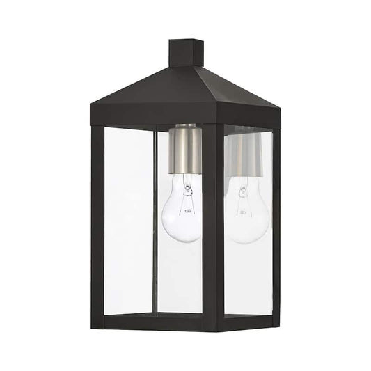 Nyack 1 Light Black Outdoor Wall Sconce