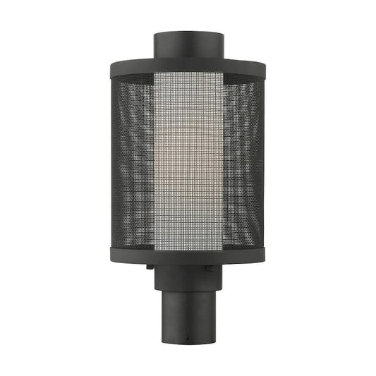 Nottingham 1 Light Textured Black Outdoor Post Top Lantern