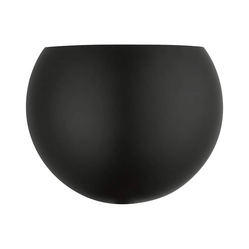 Piedmont 1-Light Black Wall Sconce