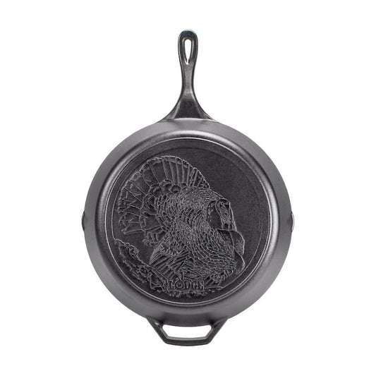 Wildlife Series 13.25 in. Cast Iron Turkey Skillet