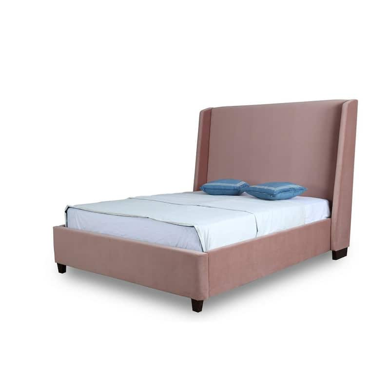 Parlay Pink Wood Frame Queen Platform Bed