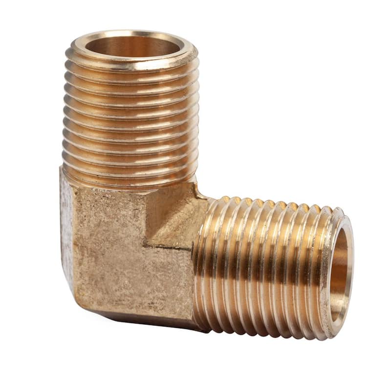 1/2 in. MIP Brass Pipe 90¡ã Elbow Fitting (15-Pack)