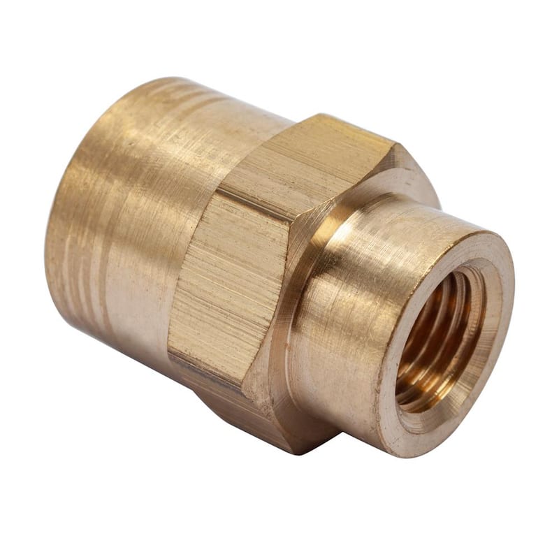 1/2 in. FIP x 1/4 in. FIP Brass Pipe Reducing Coupling Fitting (25-Pack)