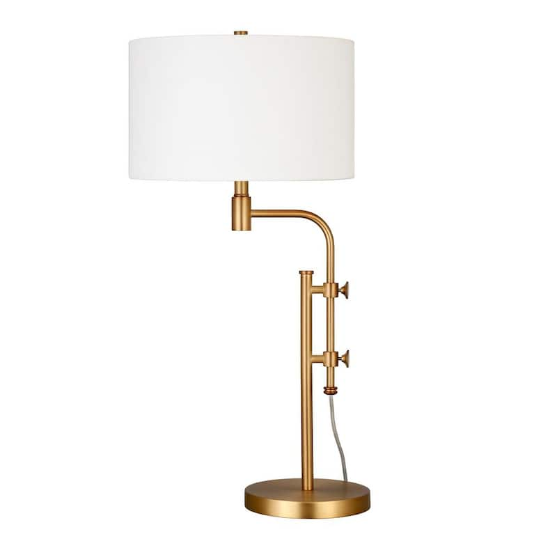 Polly 31-3/4 in. Brass Height Adjustable Table Lamp