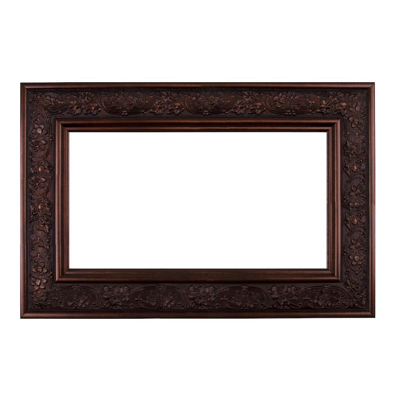 Verona 48 in. x 42 in. Mirror Frame Kit in Bronze Brown - Mirror Not Included