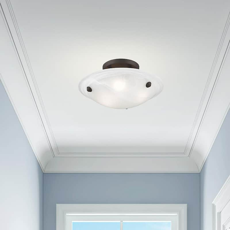 Oasis 3 Light Bronze Flush Mount