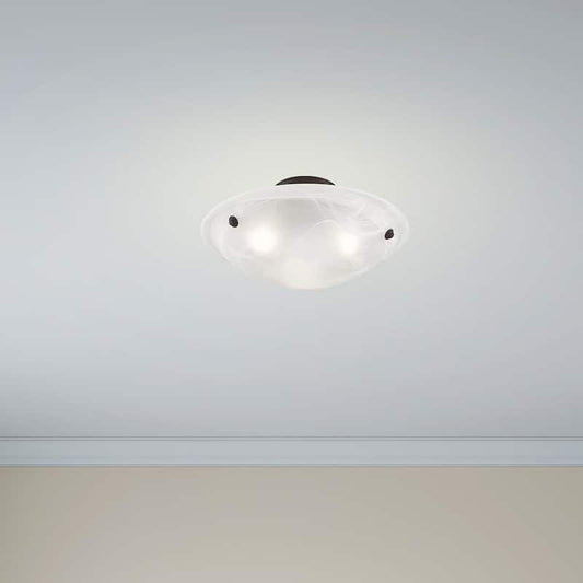 Oasis 3 Light Bronze Flush Mount