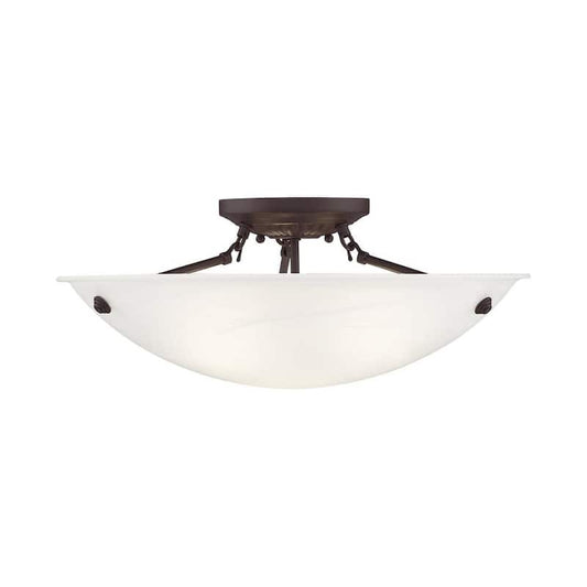 Oasis 3 Light Bronze Flush Mount