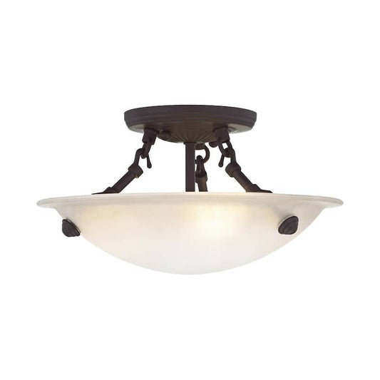 Oasis 3 Light Bronze Flush Mount