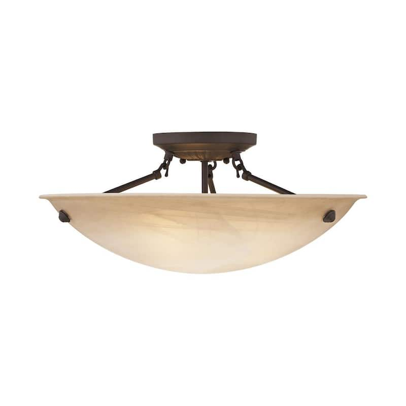 Oasis 3 Light Bronze Flush Mount