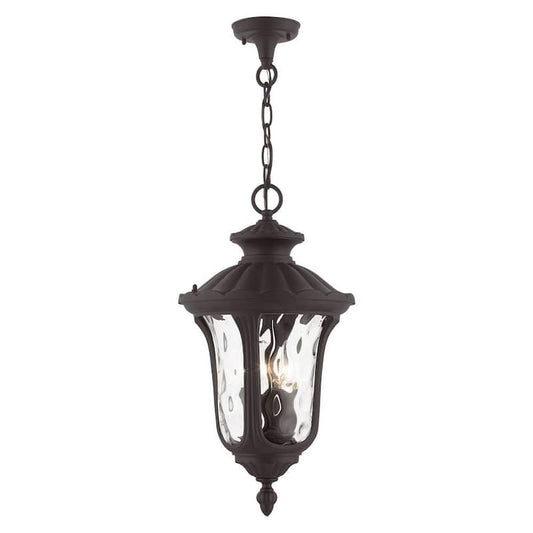 Oxford 3 Light Bronze Outdoor Pendant Lantern