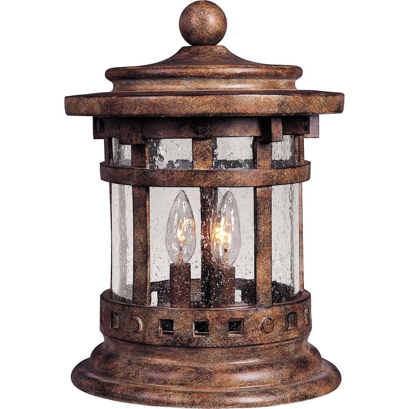 Santa Barbara DC 3-Light Sienna Outdoor Deck Lantern