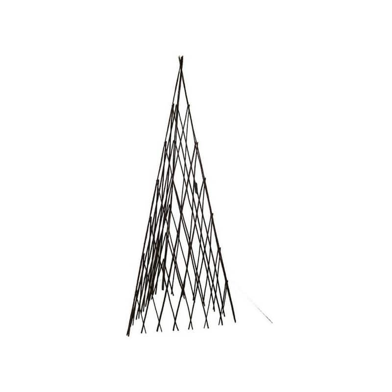 12 in. W x 72 in. H Master Garden Products Willow Expandable Trellis Teepee