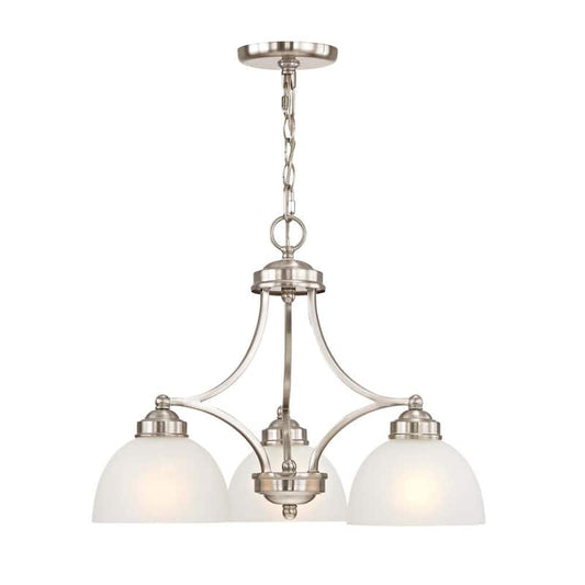 Somerset 3 Light Brushed Nickel Chandelier