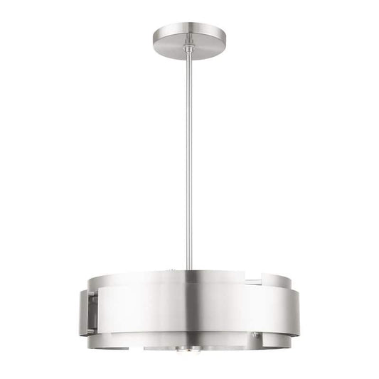 Varick 5 Light Brushed Nickel Pendant Chandelier