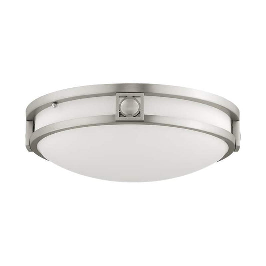 Titania 2 Light Brushed Nickel Flush Mount