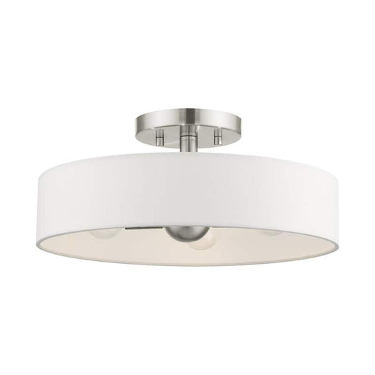 Venlo 4 Light Brushed Nickel Semi Flush Mount