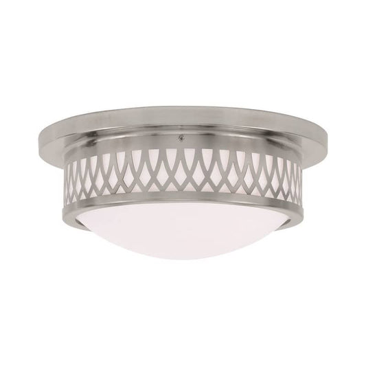 Westfield 2 Light Brushed Nickel Flush Mount