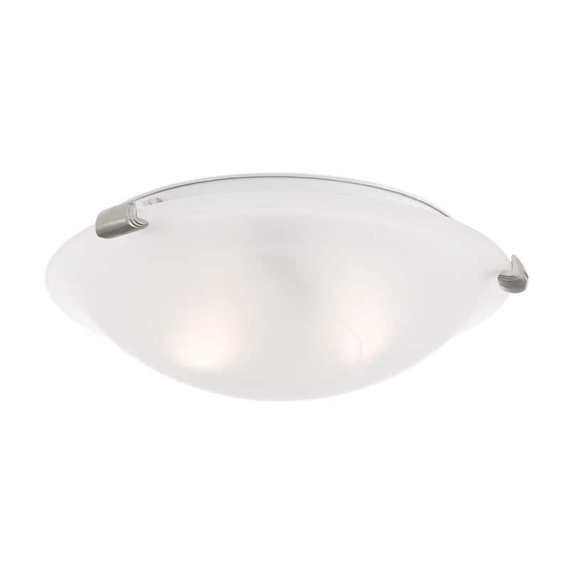 Oasis 2 Light Brushed Nickel Flush Mount