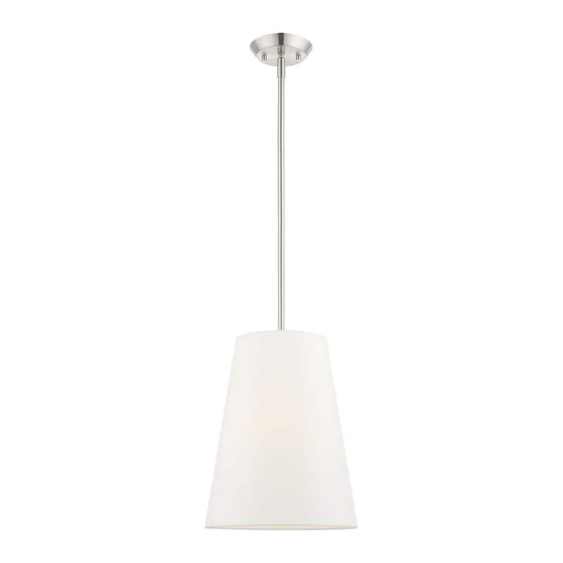 Prato 1 Light Brushed Nickel Pendant