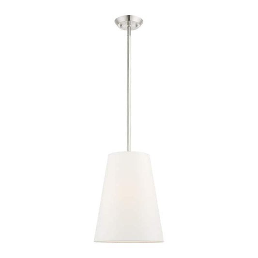 Prato 1 Light Brushed Nickel Pendant