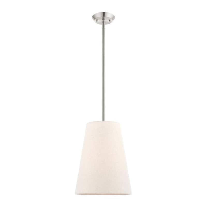 Prato 1 Light Brushed Nickel Pendant