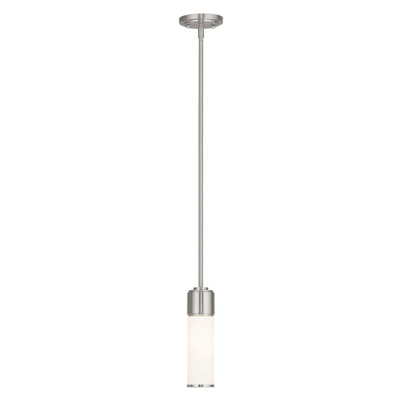 Weston 1 Light Brushed Nickel Mini Pendant