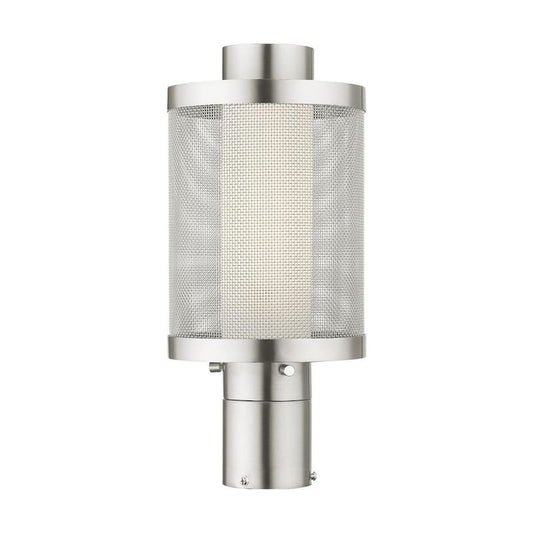 Nottingham 1 Light Brushed Nickel Outdoor Post Top Lantern