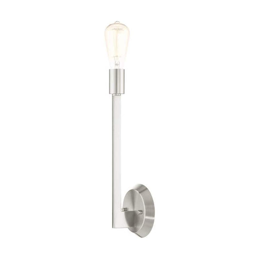 Prague 1 Light Brushed Nickel Sconce