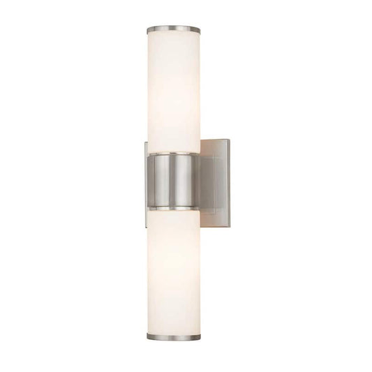 Weston 2 Light Brushed Nickel ADA Wall Sconce/ Bath Vanity