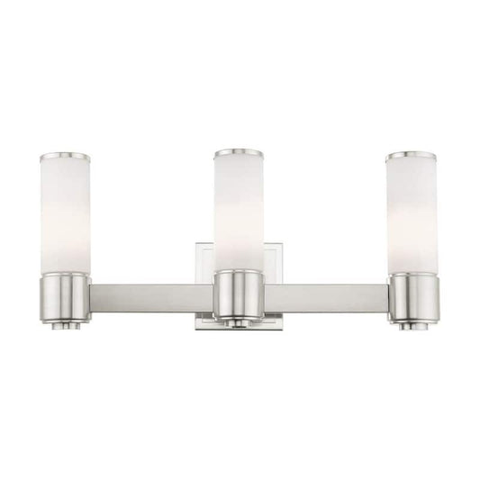 Weston 3 Light Brushed Nickel ADA Wall Sconce/ Bath Vanity