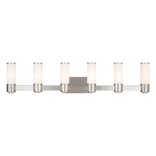 Weston 6 Light Brushed Nickel ADA Wall Sconce/ Bath Vanity