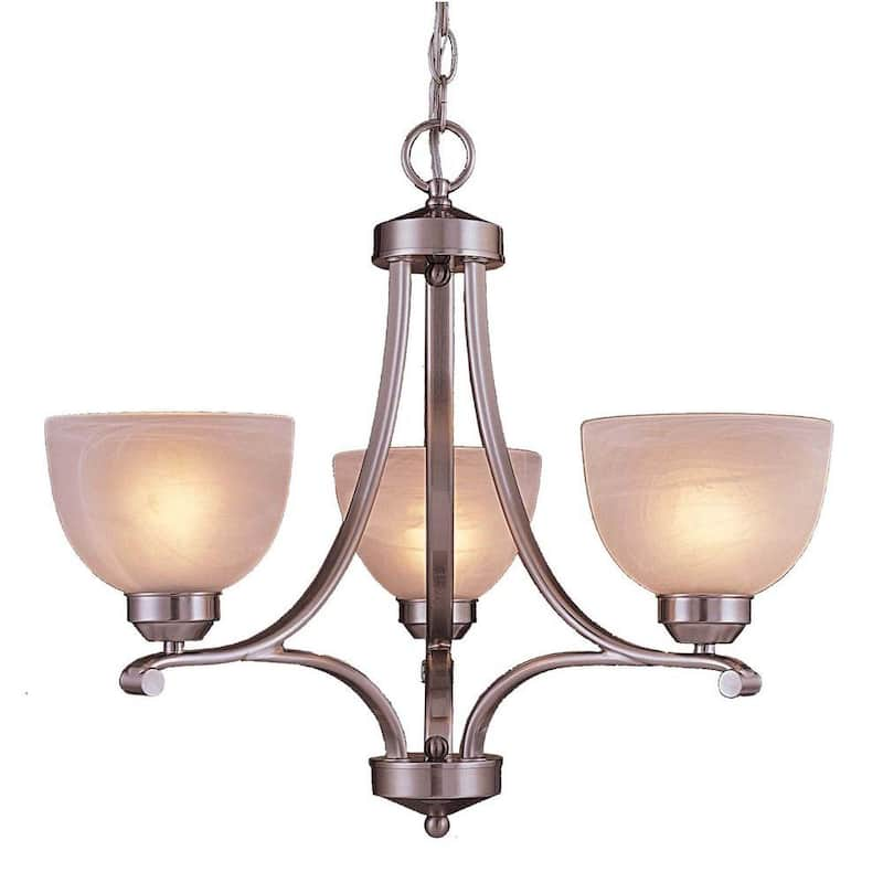 Paradox 3-Light Brushed Nickel Mini Chandelier