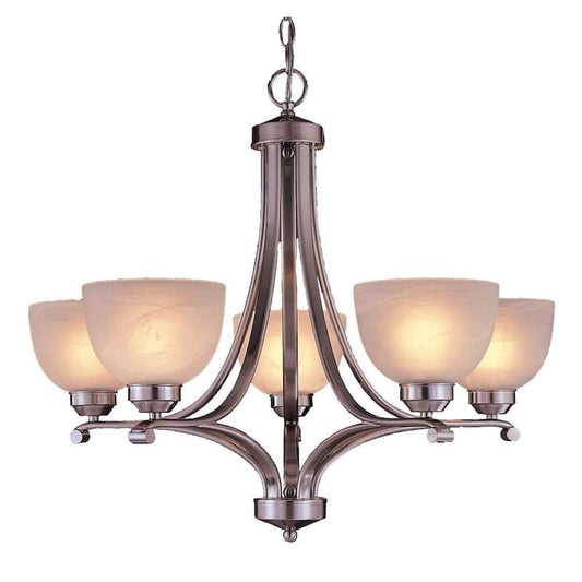 Paradox 5-Light Brushed Nickel Chandelier