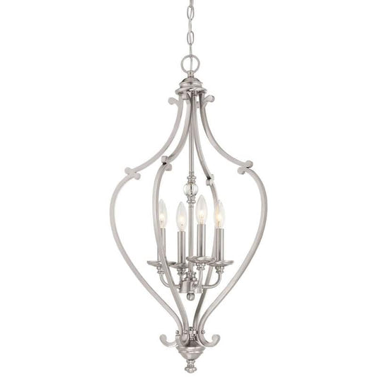 Savannah Row 4-Light Brushed Nickel Chandelier