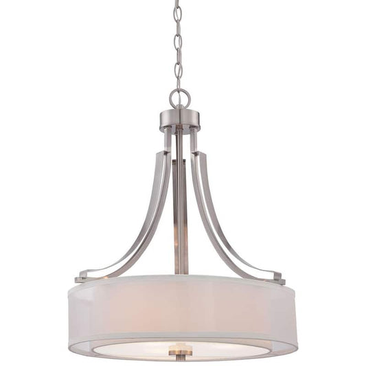 Parsons Studio 3-Light Brushed Nickel Pendant