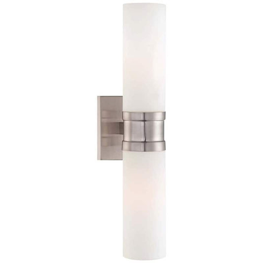 2-Light Brushed Nickel Sconce