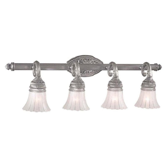 4-Light Brushed Nickel Bath Light