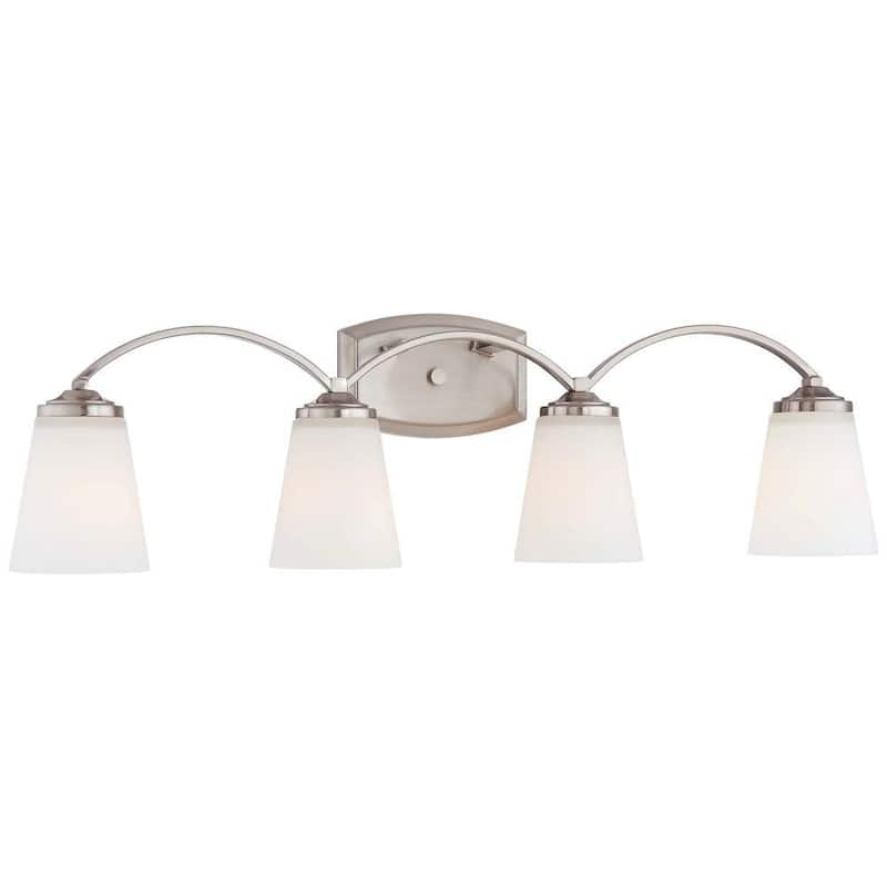 Overland Park 4-Light Brushed Nickel Bath Light