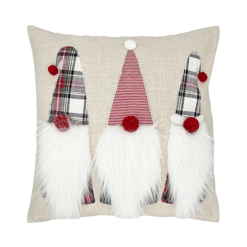 18 in. x 18 in. Christmas Gnomes Pillow