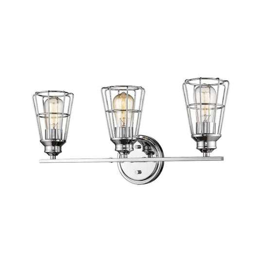 24.5 in. 3-Light Chrome Vanity Light