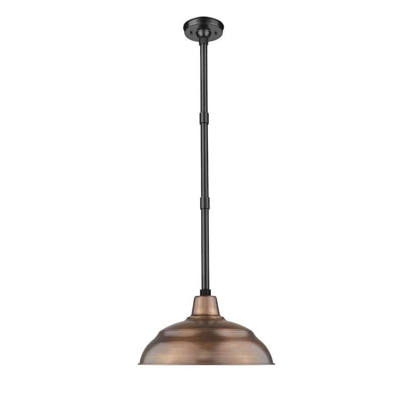 R Series 1-Light 17 in. Copper Hardwired Warehouse Shade (1-Pack)