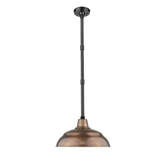 R Series 1-Light 17 in. Copper Hardwired Warehouse Shade (1-Pack)