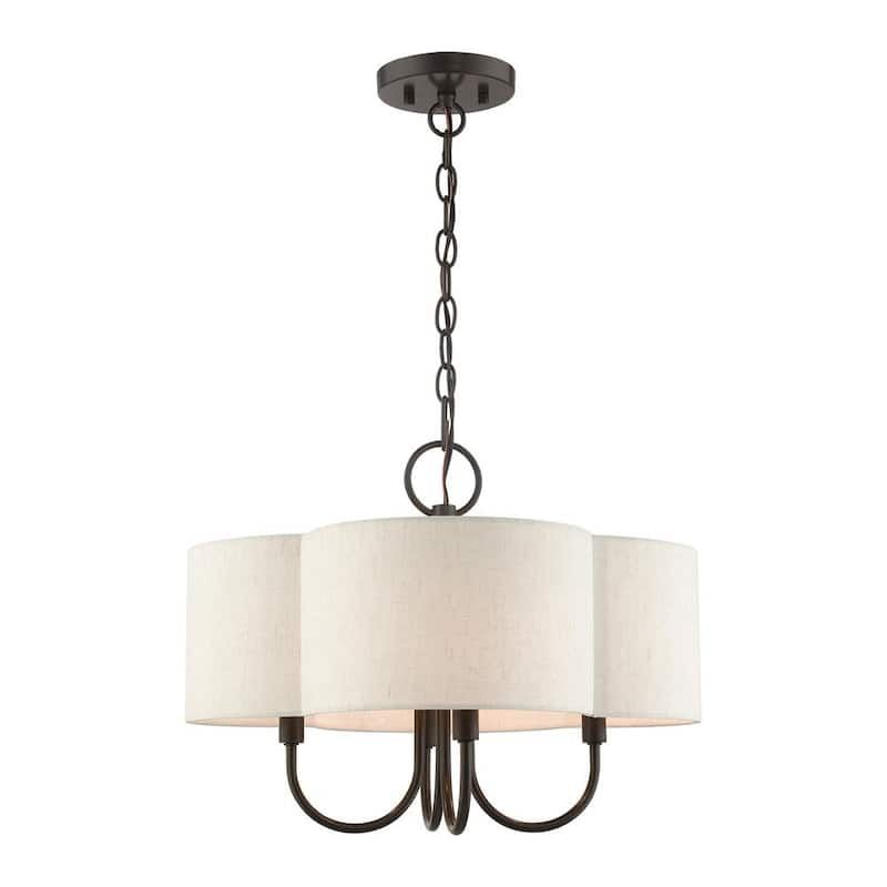 Solstice 4 Light English Bronze Chandelier